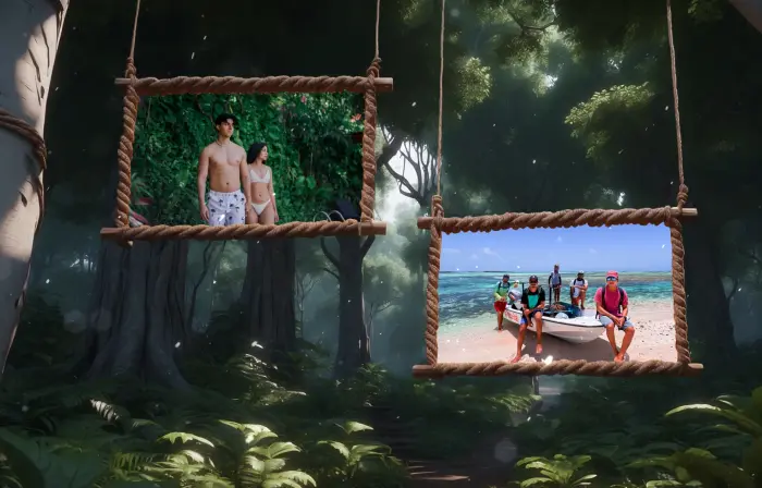 Jungle Themed 3D Photo Frame Slideshow